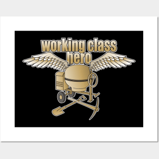 Working Class Hero Concrete Mixer Beige Posters and Art